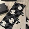 Cashmere Breathable Black Scarf WJ-985127