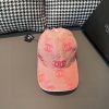 Pink Embroidery Adjustable Baseball Cap MZ-916012