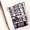 Classic Cashmere  Black and White Squares Long Scarf WJ-985166 - Image 3